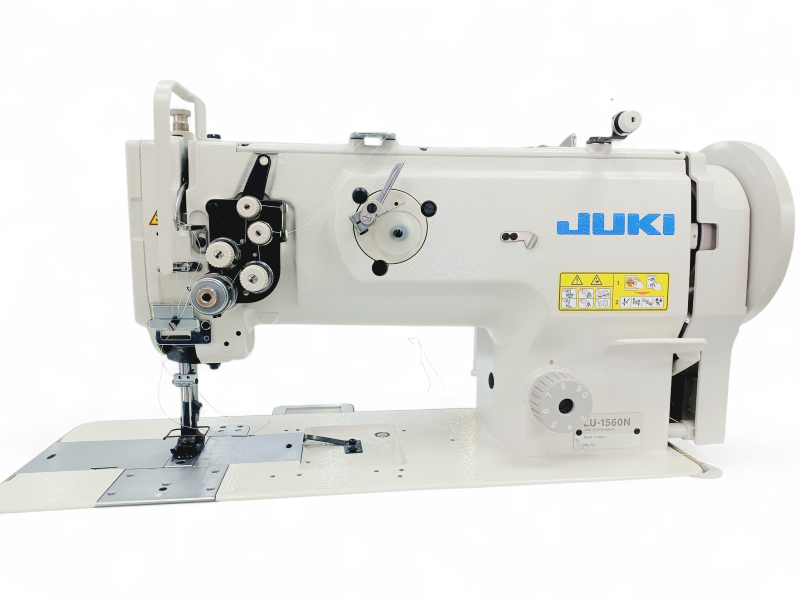 Máquina de coser JUKI Triple Transporte Extra Pesada 2 Agujas LU-1560NF