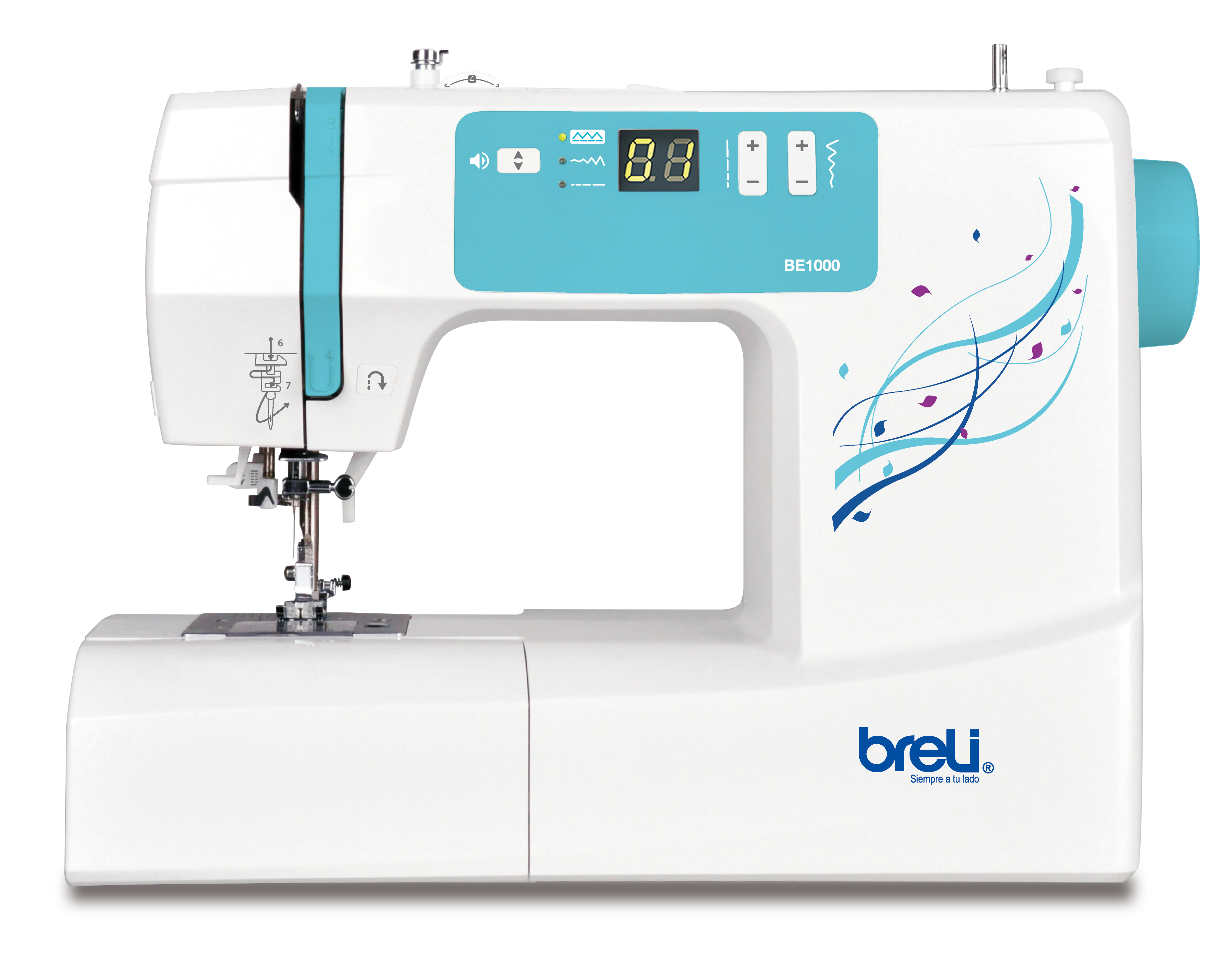 Máquina Profesional de Costura Recta y Zigzag Breli BE1000 – 100 Puntadas / Ojal 1 Paso