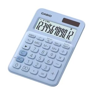 Calculadora Casio de mesa 12 dígitos color celeste – Modelo MS-20UC-LB