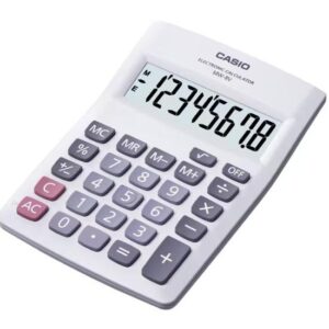 Calculadora Casio de mesa 8 dígitos color blanco – Modelo MW-5V-WE