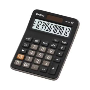 Calculadora Casio de mesa 12 dígitos color negro – Modelo MX-12B-BK