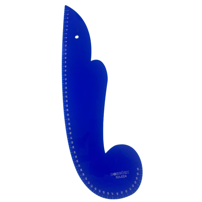 Regla acrílica francesa