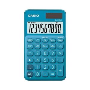 Calculadora Casio portátil de 10 dígitos color azul – Modelo SL-310UC-BU