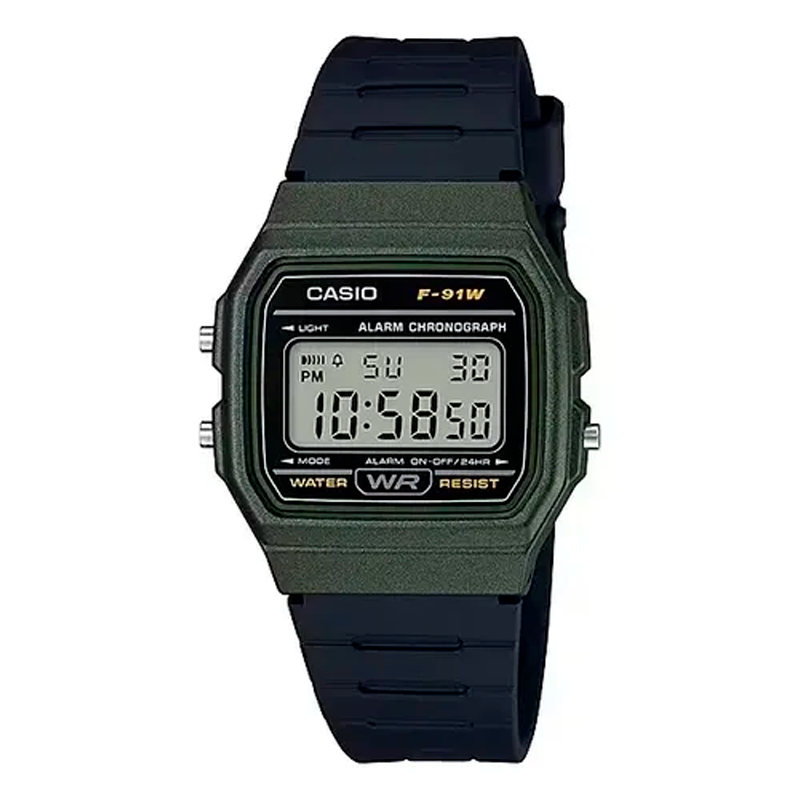 Reloj Casio F-91WM-3A Estilo Militar y Retro-Futurismo Urbano digital