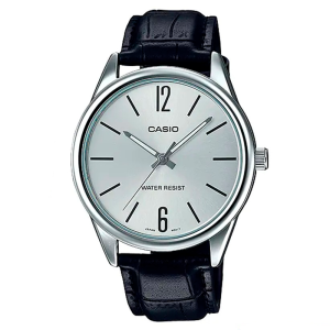 Reloj Casio MTP-V005L-7B de cuero, analógico para hombre