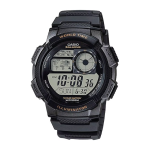 Reloj Casio AE-1000W-1AV digital correa de resina con hora mundial