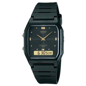 Reloj casio analogo / digital AW-48HE-1AV color negro
