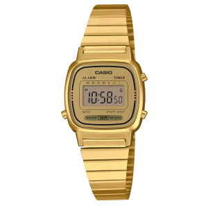 Reloj casio LA-670WGA-9 dorado digital para dama