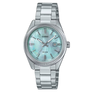 Reloj casio LTP-1302DS-2AV análogo esfera azul turquesa para dama
