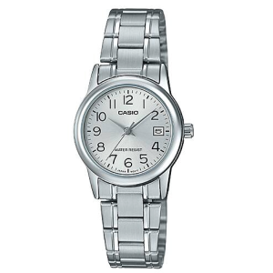 Reloj casio LTP-V002D-7B análogo correa metalizada con fechero