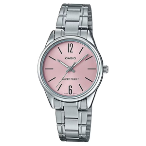 Reloj casio LTP-V005D-4B esfera color rosa metalizado dama