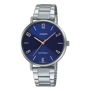 Reloj casio LTP-VT01D-2B analogo luna azul metalizado