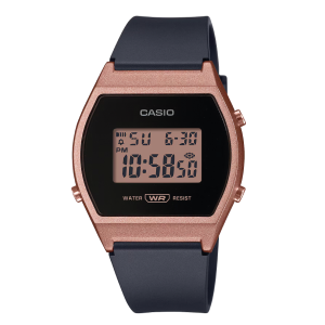 Reloj casio LW-204-1A negro con rosa para dama