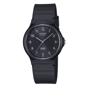Reloj casio MQ-24-1B análogo negro correa de plastico