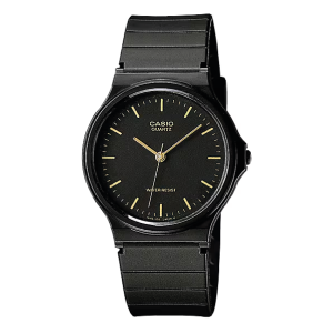 Reloj Casio MQ-24-1E negro mate análogo
