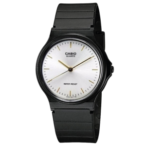 Reloj Casio MQ-24-7E análogo negro correa de plastico