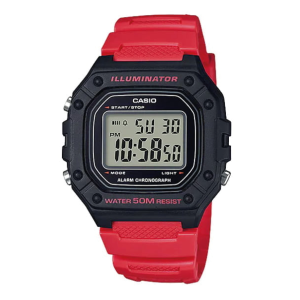 Reloj Casio W-218H-4BV digital rojo