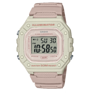 Reloj Casio W-218HC-4A2V clásico color rosa para damas