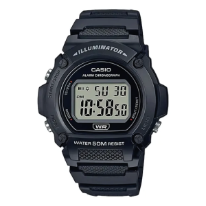 Reloj Casio W-219H-1AV deportivo digital a prueba de agua negro