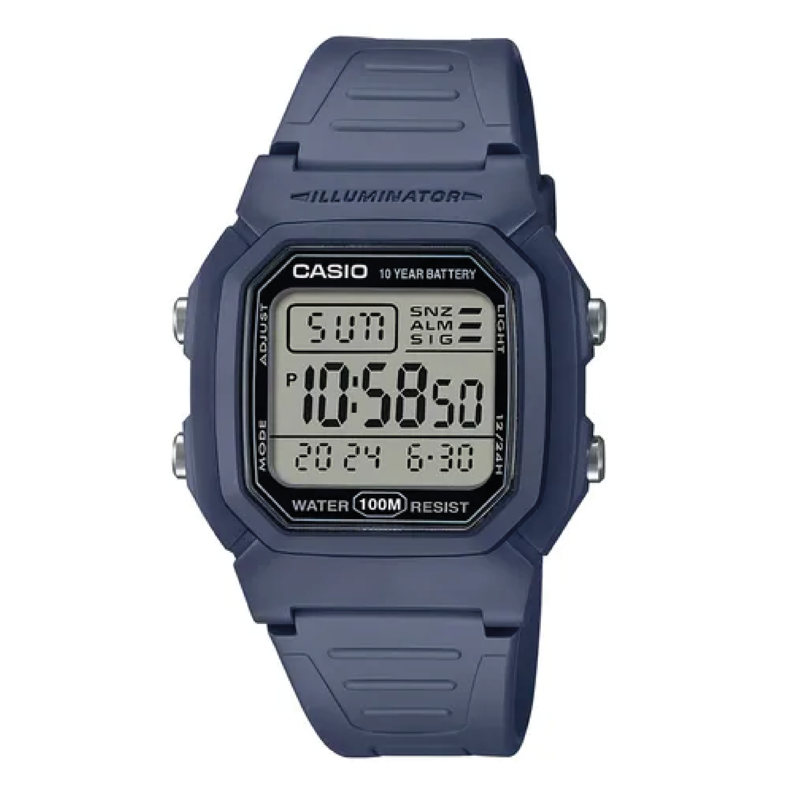 Reloj casio W-800H-2AV digital deportivo aprueba de agua