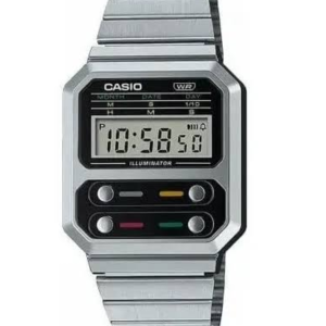Casio plateado A-100WE-1A