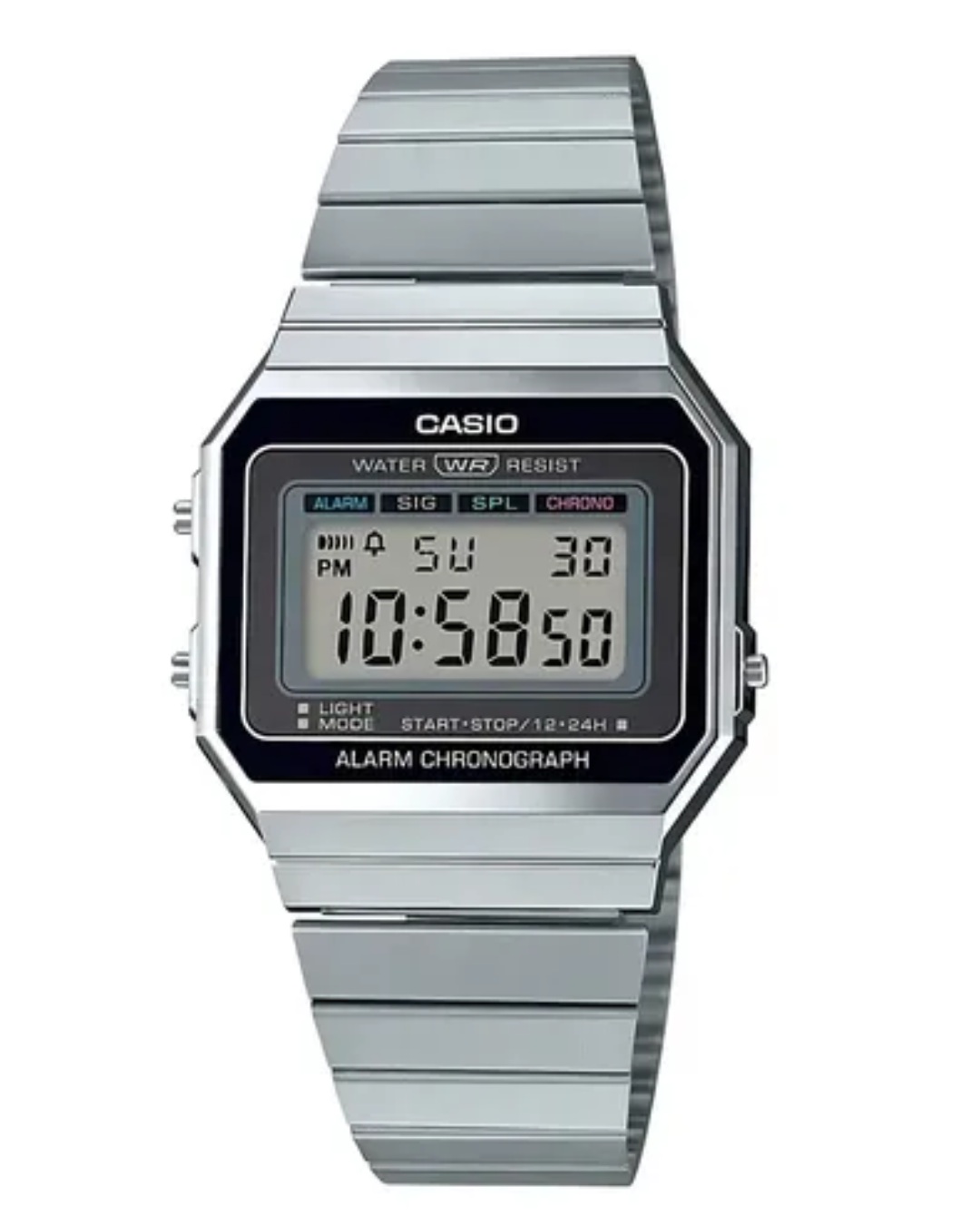 Reloj casio plateado A-700W-1A