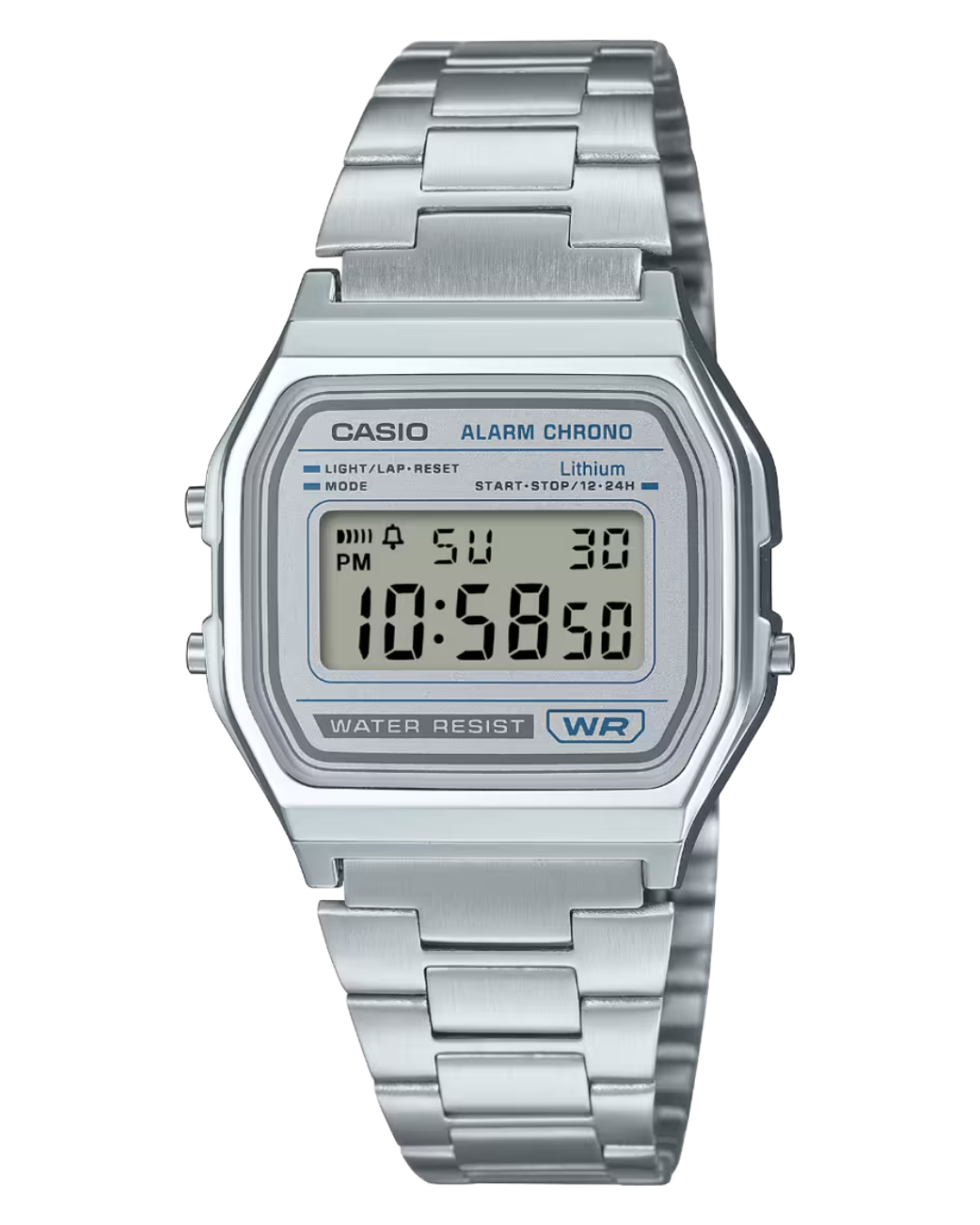 Reloj casio plateado A-500WA-1