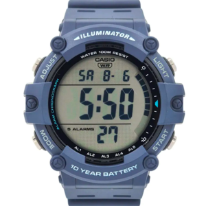 Reloj casio digital deportivo azul y negro luminador AE-1500WH-2AV