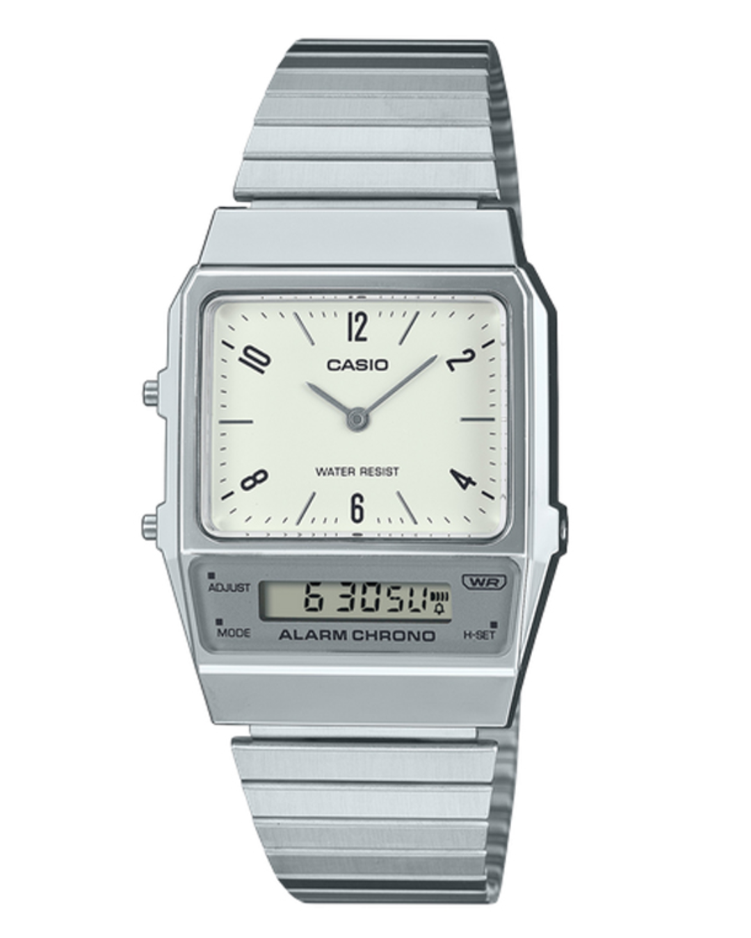 Casio Vintage AQ-800E-7A2 Silver Stainless Steel Band Men Watch / Women Watch / Unisex Watch