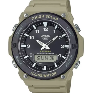 Reloj Casio Aq-s820w-5a Tecnología Solar Caqui Caqui Gris Oscuro Negro AQ-S820W-5AV