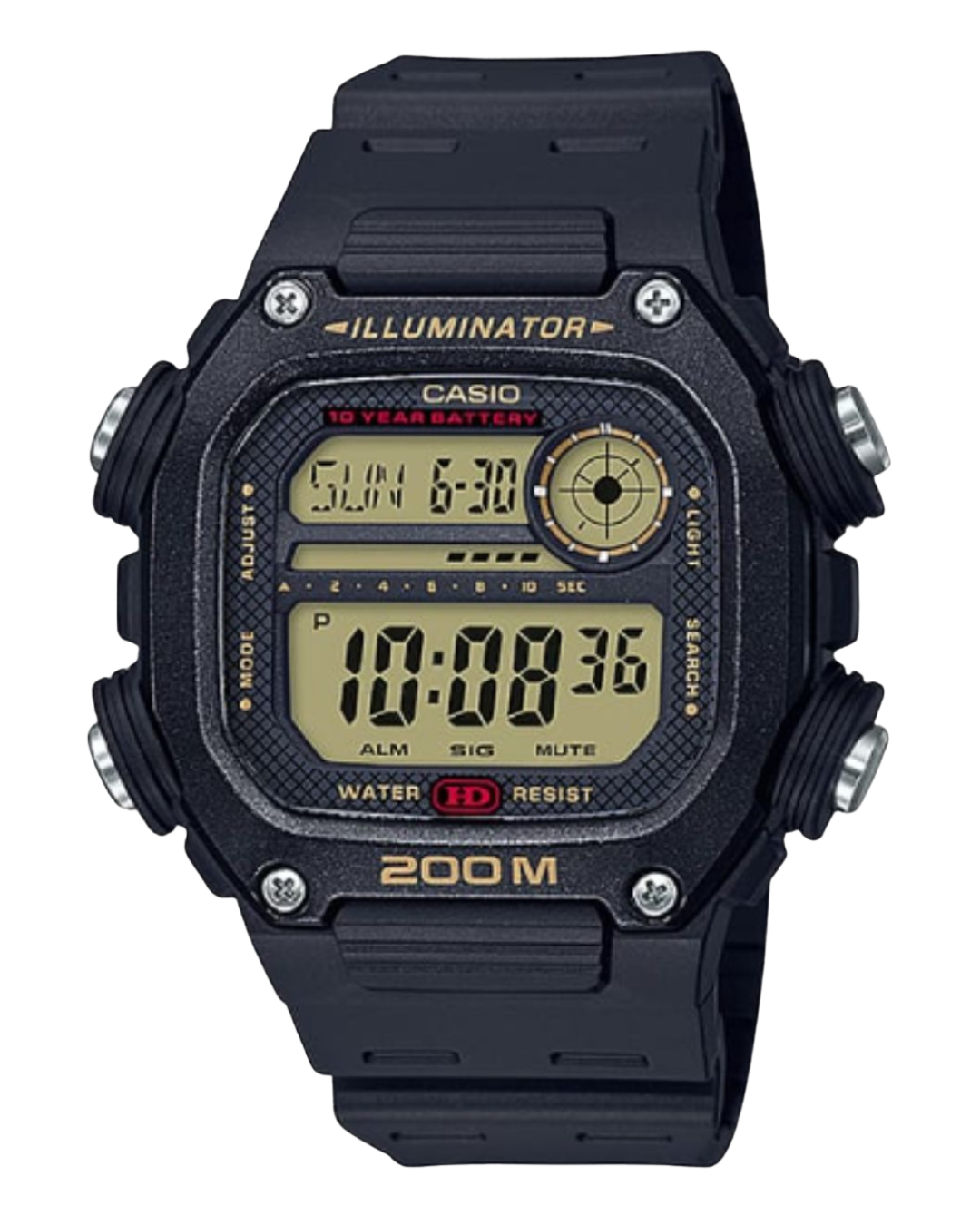Reloj Casio Deportivo Para Hombre DW-291H-9AV