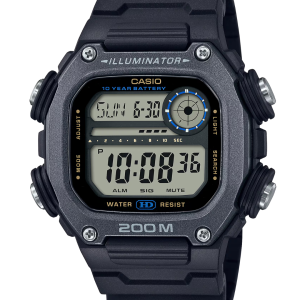 Reloj casio digital deportivo negro 200m DW-291HX-1AV