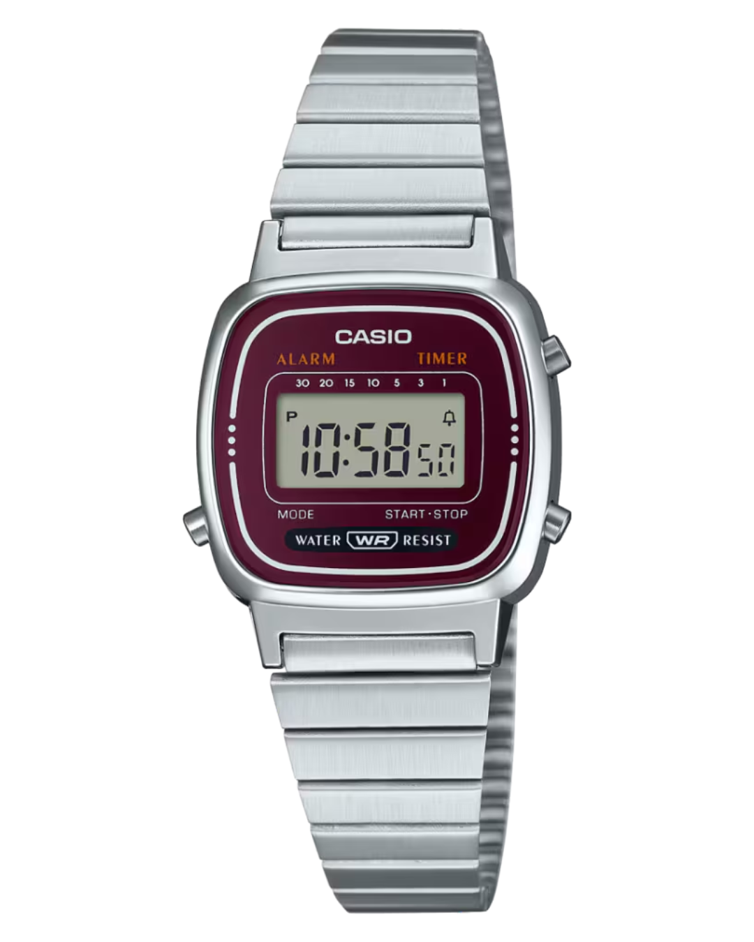 Casio Reloj metálico para mujer LA-670WA-4