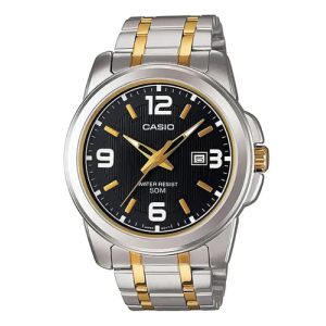 Reloj Casio MTP-1314SG-1AV metalizado plateado con dorado